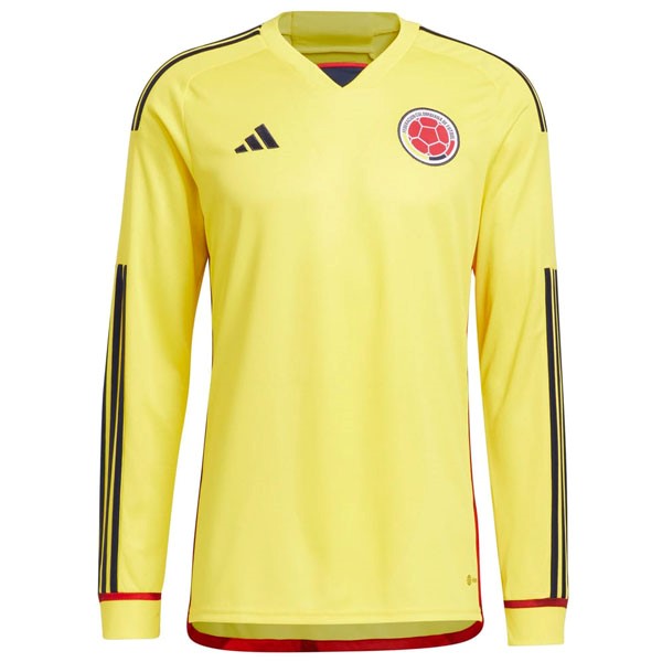 Tailandia Camiseta Colombia Primera ML 2022-2023 Amarillo